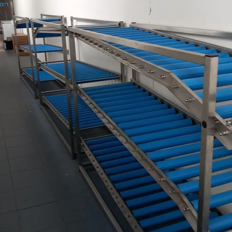7 Package - roller conveyors for transport packaging with beverages