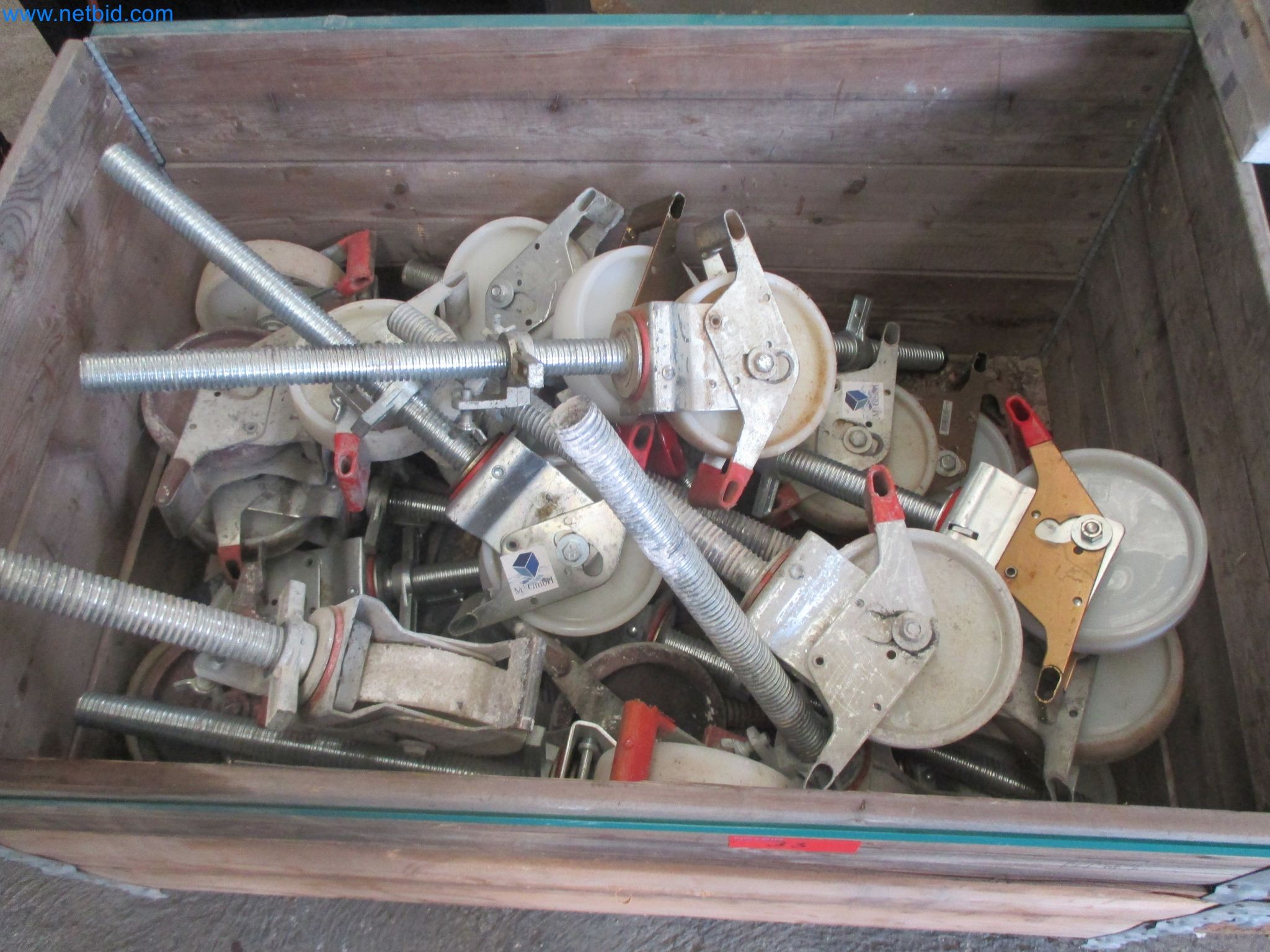 Scaffolding components (some from the construction site), machinery, and vehicles belonging to a construction company-4