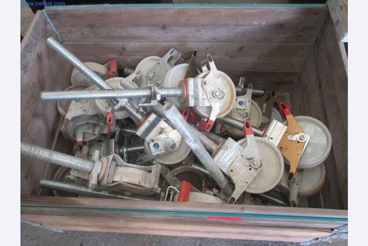 Scaffolding components (some from the construction site), machinery, and vehicles belonging to a construction company-4