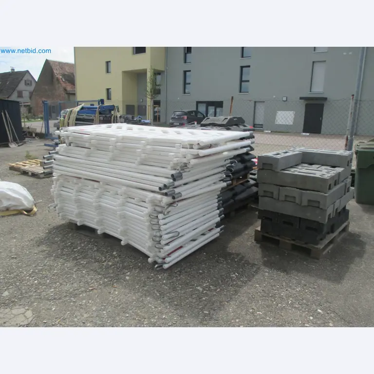 Scaffolding components (some from the construction site), machinery, and vehicles belonging to a construction company-1