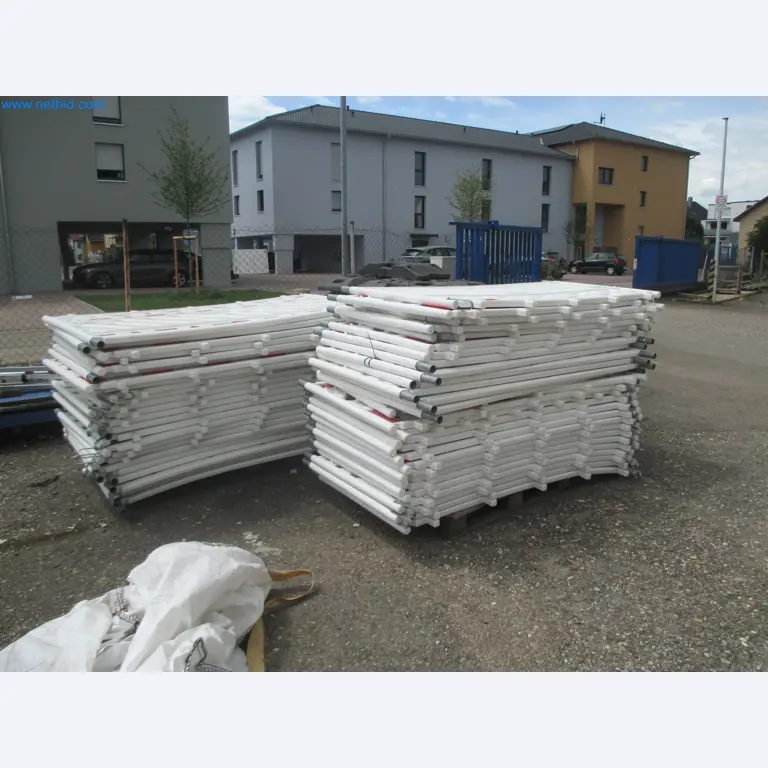 Scaffolding components (some from the construction site), machinery, and vehicles belonging to a construction company-2