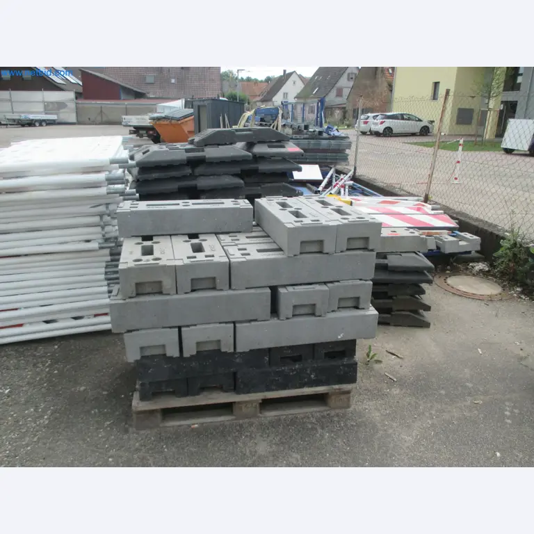 Scaffolding components (some from the construction site), machinery, and vehicles belonging to a construction company-3