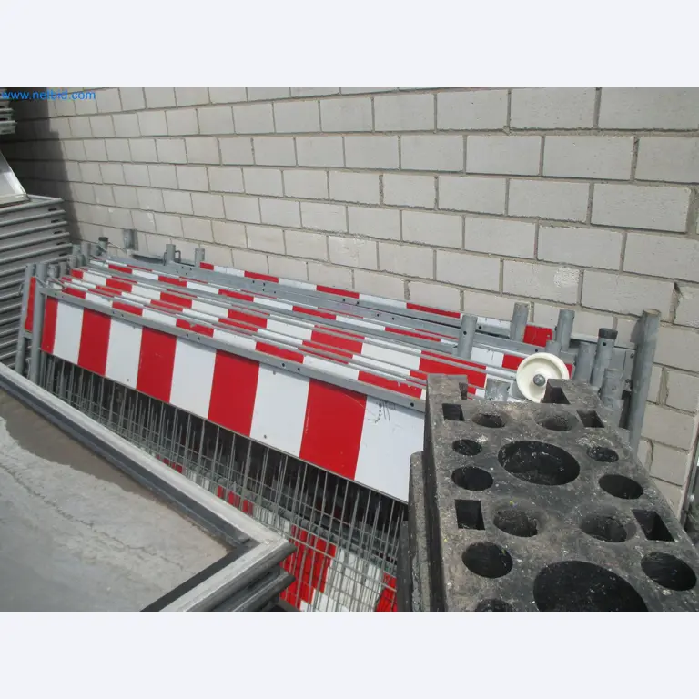 Scaffolding components (some from the construction site), machinery, and vehicles belonging to a construction company-2