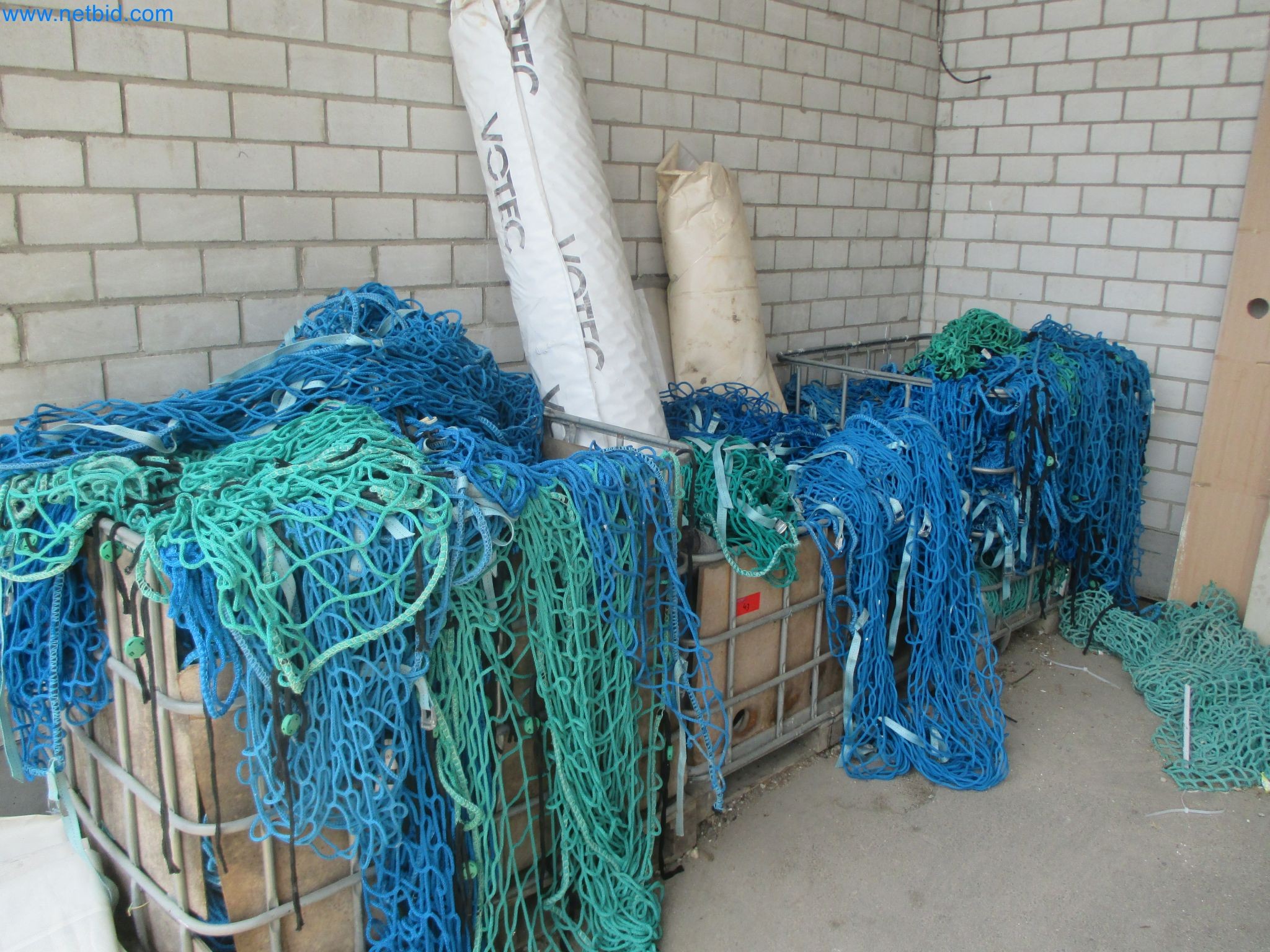 Scaffolding components (some from the construction site), machinery, and vehicles belonging to a construction company-1