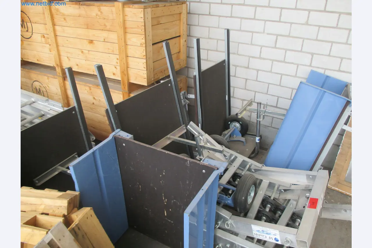 Scaffolding components (some from the construction site), machinery, and vehicles belonging to a construction company-6