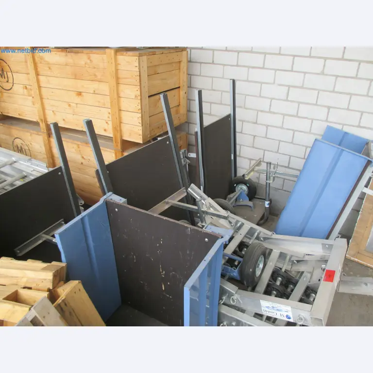 Scaffolding components (some from the construction site), machinery, and vehicles belonging to a construction company-6
