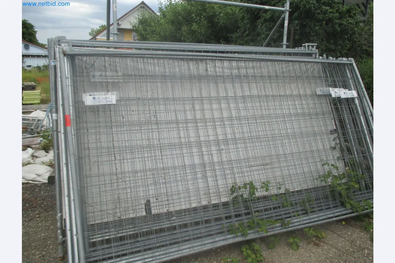 Scaffolding components (some from the construction site), machinery, and vehicles belonging to a construction company-5