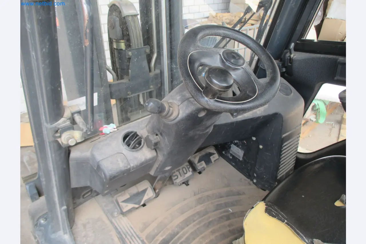 Scaffolding components (some from the construction site), machinery, and vehicles belonging to a construction company-4
