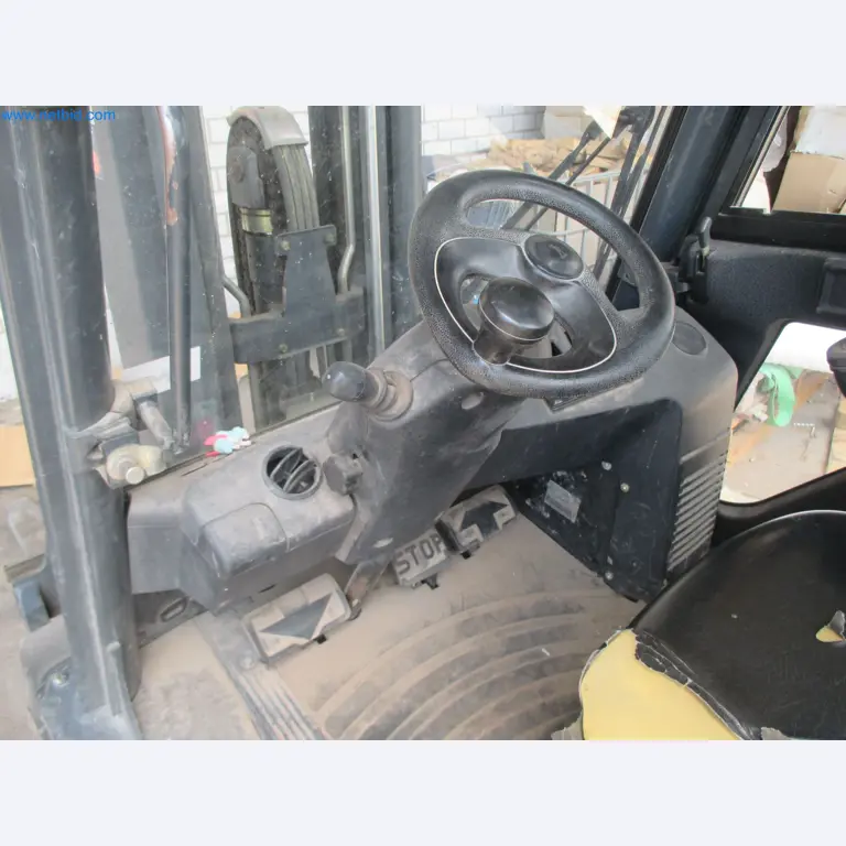 Scaffolding components (some from the construction site), machinery, and vehicles belonging to a construction company-4