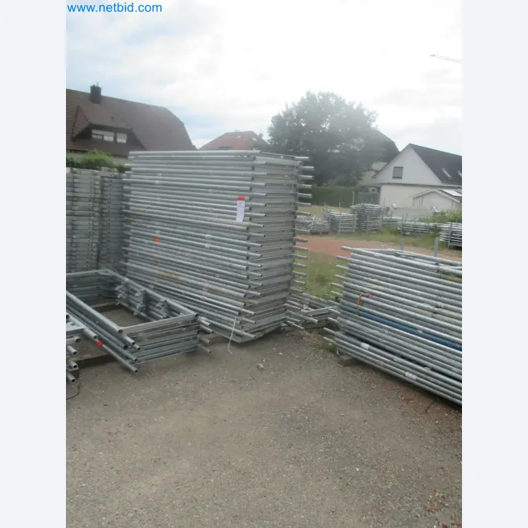 Scaffolding components (some from the construction site), machinery, and vehicles belonging to a construction company-10