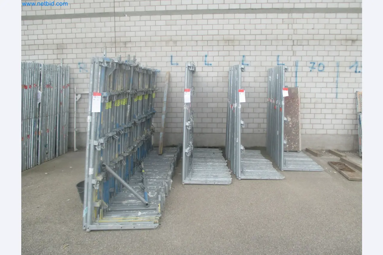 Scaffolding components (some from the construction site), machinery, and vehicles belonging to a construction company-1