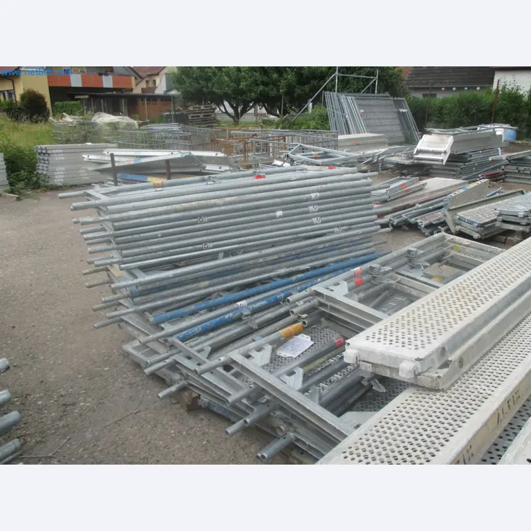 Scaffolding components (some from the construction site), machinery, and vehicles belonging to a construction company-3