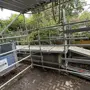 thumbnail-Scaffolding components (some from the construction site), machinery, and vehicles belonging to a construction company-3