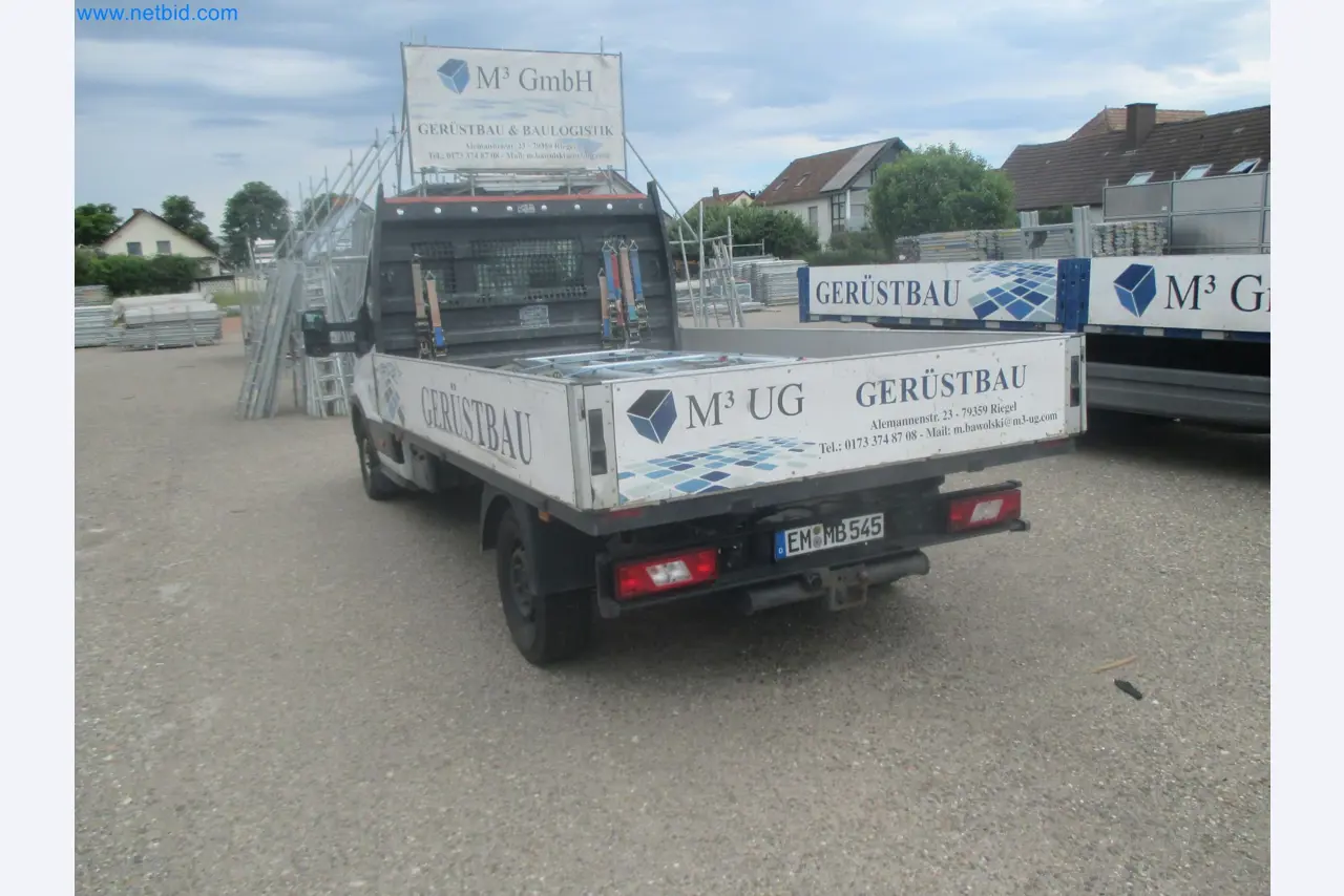 Scaffolding components (some from the construction site), machinery, and vehicles belonging to a construction company-6