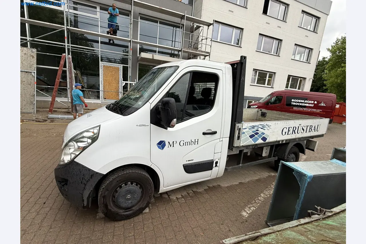 Scaffolding components (some from the construction site), machinery, and vehicles belonging to a construction company-2