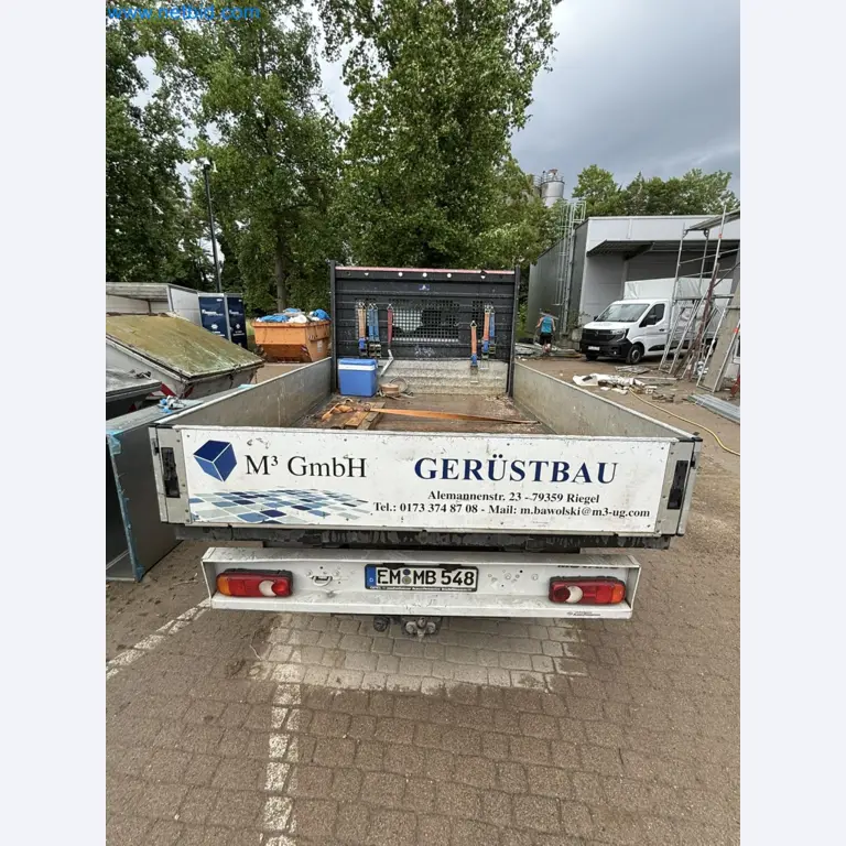 Scaffolding components (some from the construction site), machinery, and vehicles belonging to a construction company-3