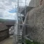 thumbnail-Scaffolding components (some from the construction site), machinery, and vehicles belonging to a construction company-2