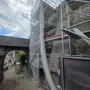 thumbnail-Scaffolding components (some from the construction site), machinery, and vehicles belonging to a construction company-5