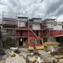 thumbnail-Scaffolding components (some from the construction site), machinery, and vehicles belonging to a construction company-7