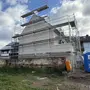 thumbnail-Scaffolding components (some from the construction site), machinery, and vehicles belonging to a construction company-2