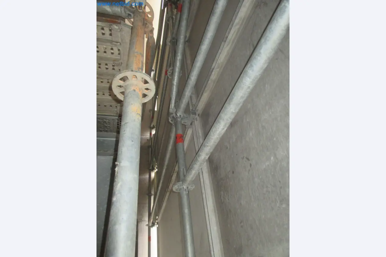 Scaffolding components (some from the construction site), machinery, and vehicles belonging to a construction company-3
