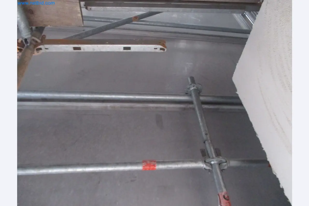 Scaffolding components (some from the construction site), machinery, and vehicles belonging to a construction company-4