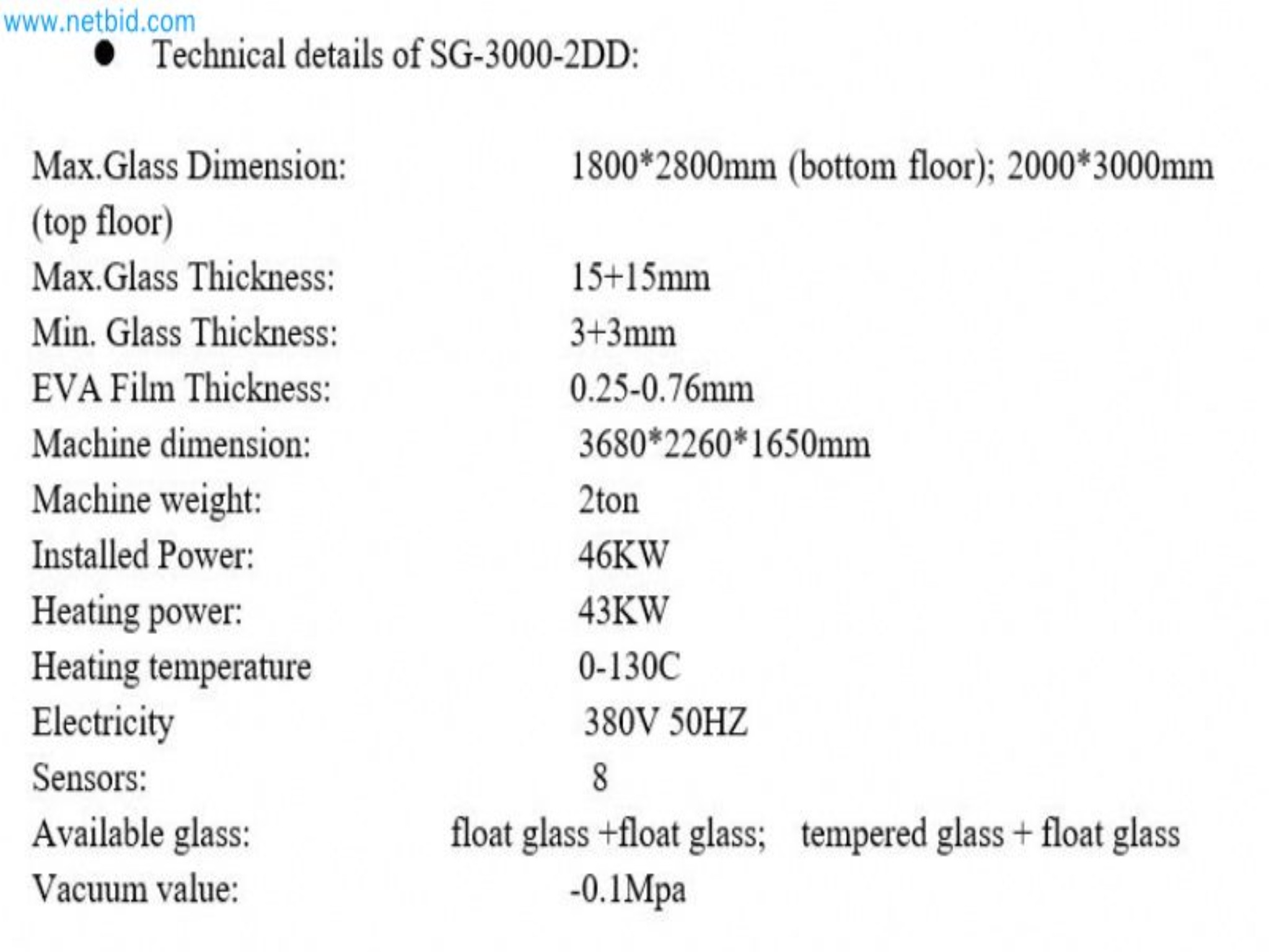 Sale of a complete warehouse of machinery for the glass industry in Spain-6
