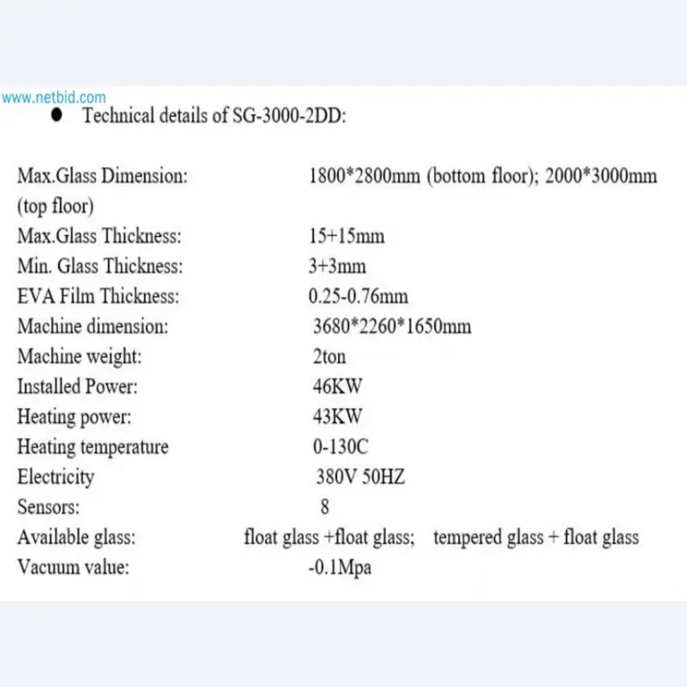 Sale of a complete warehouse of machinery for the glass industry in Spain-6
