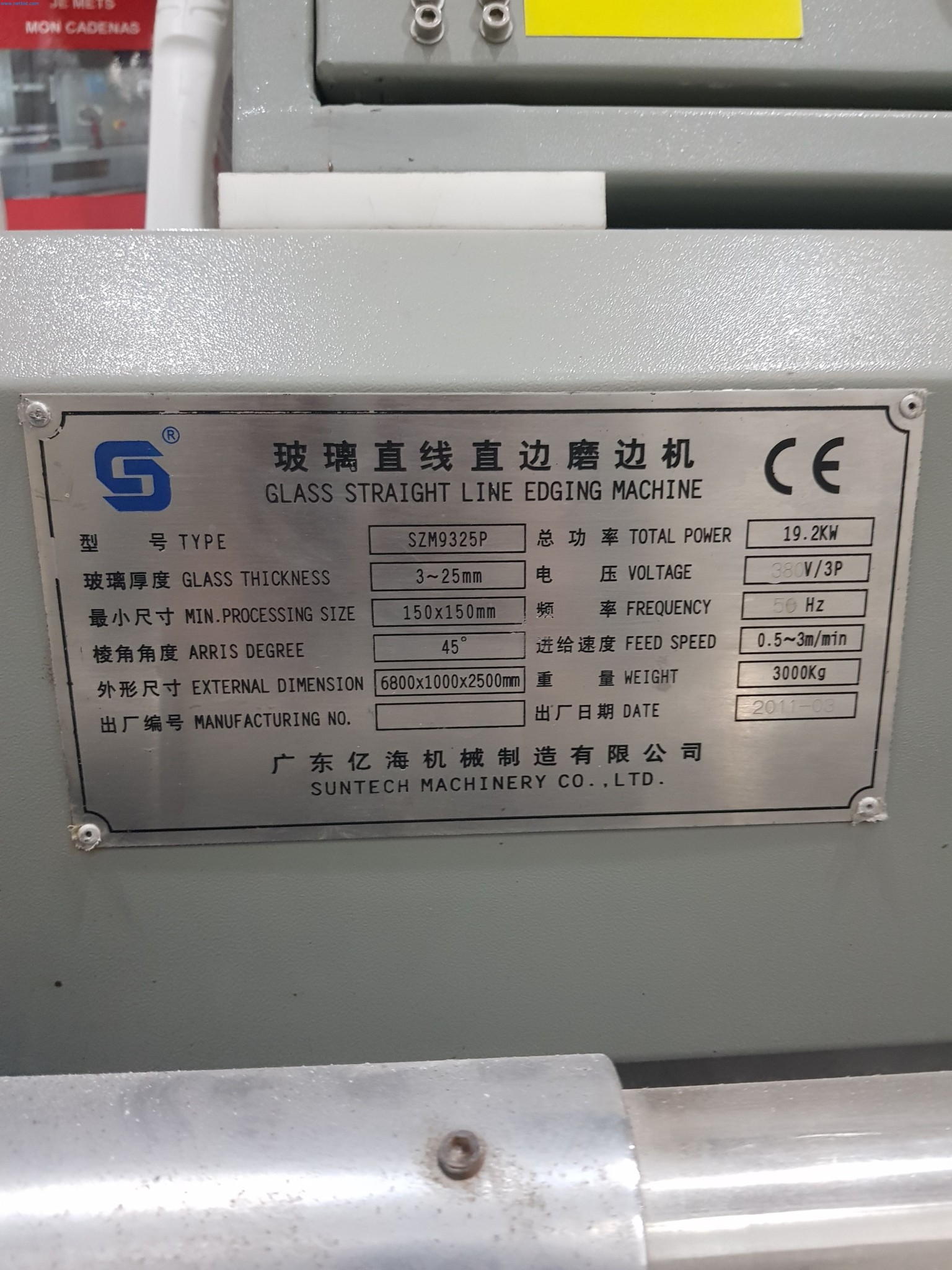 Sale of a complete warehouse of machinery for the glass industry in Spain-7