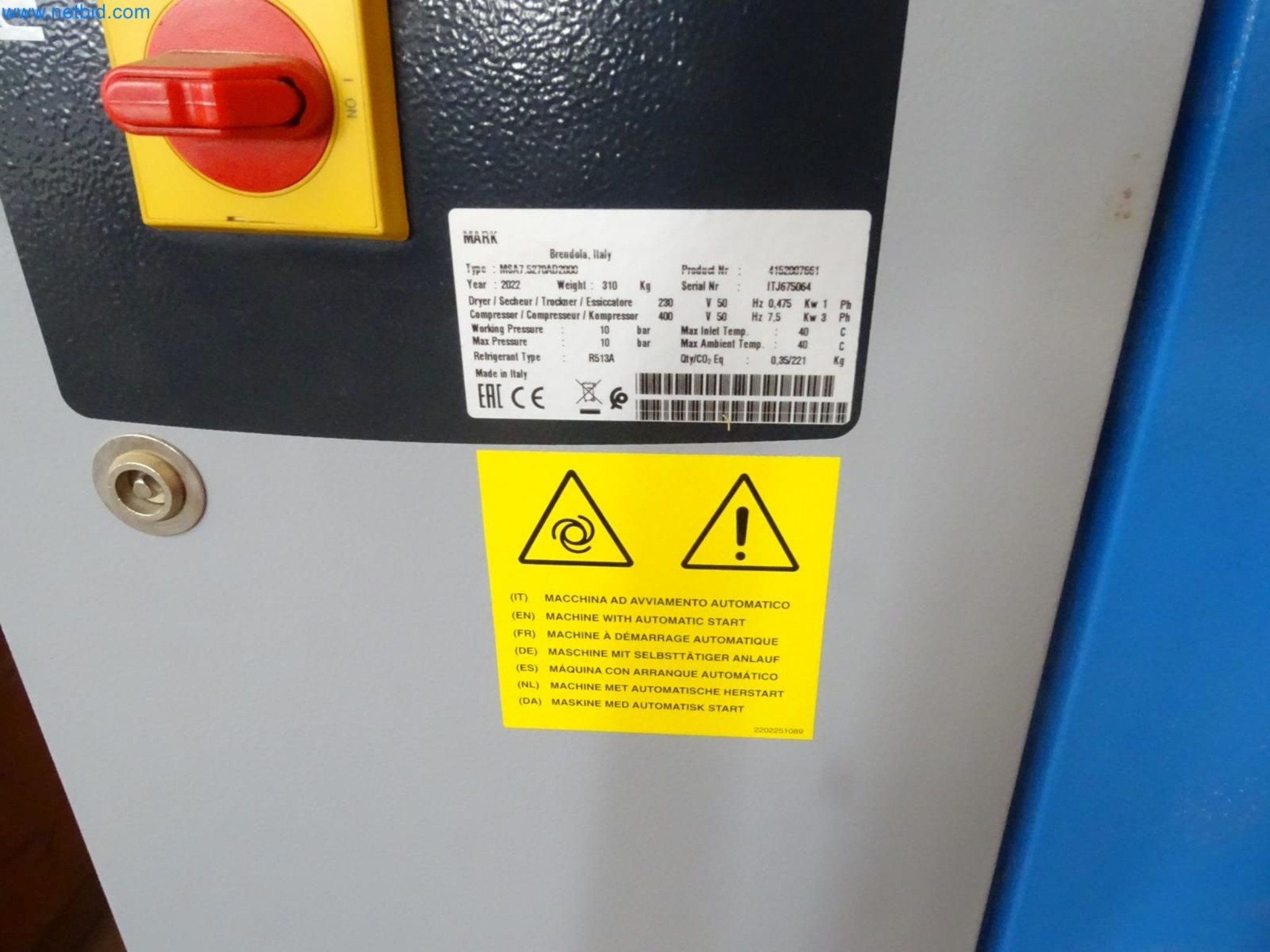 Machinery and BGA of a carpentry business-2