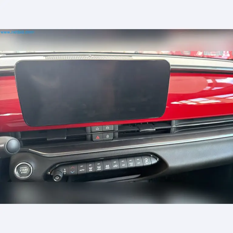 Passenger cars, electric cars, and automotive repair shop equipment at a Fiat dealership-15