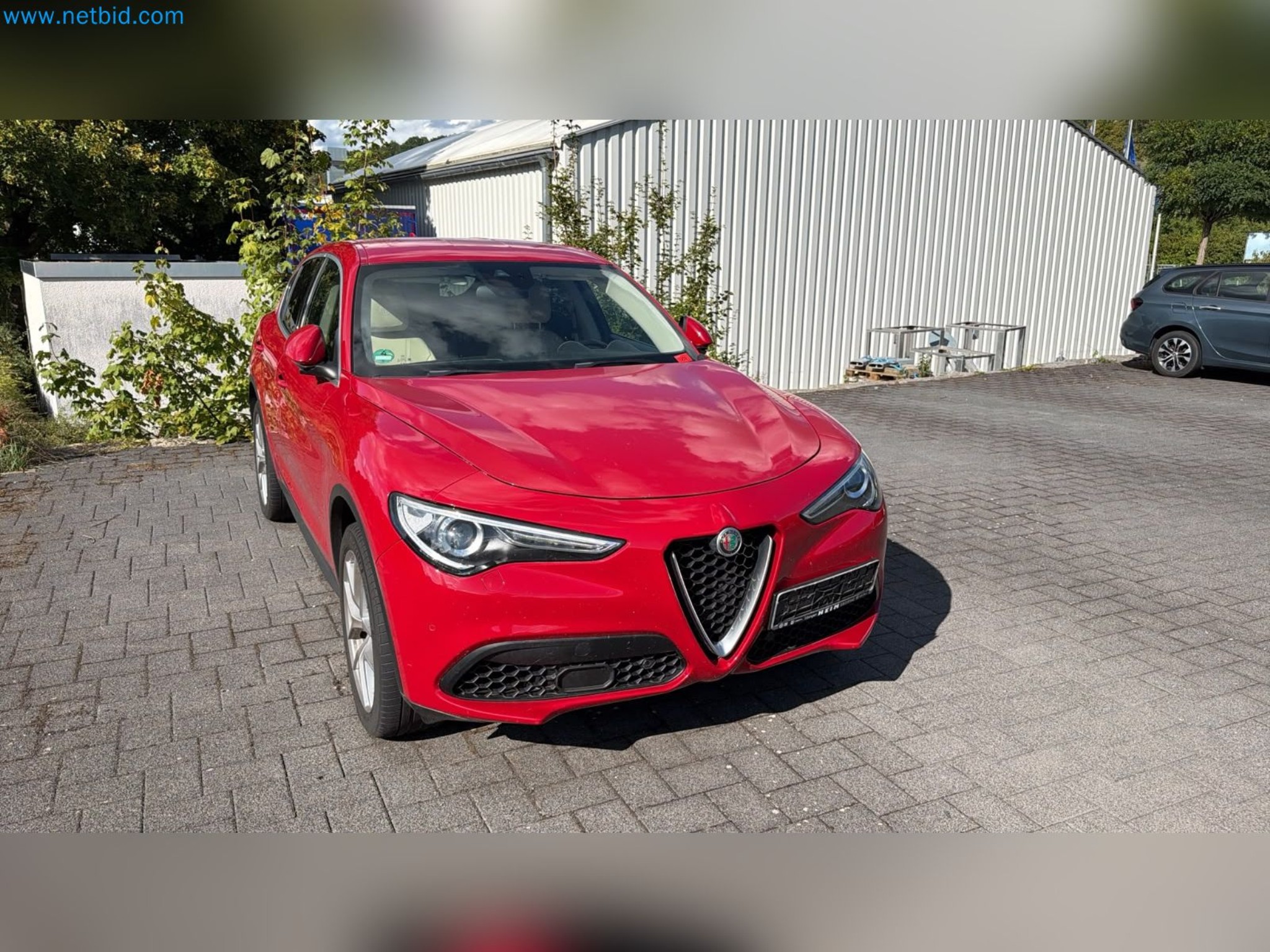 Passenger cars, electric cars, and automotive repair shop equipment at a Fiat dealership-1