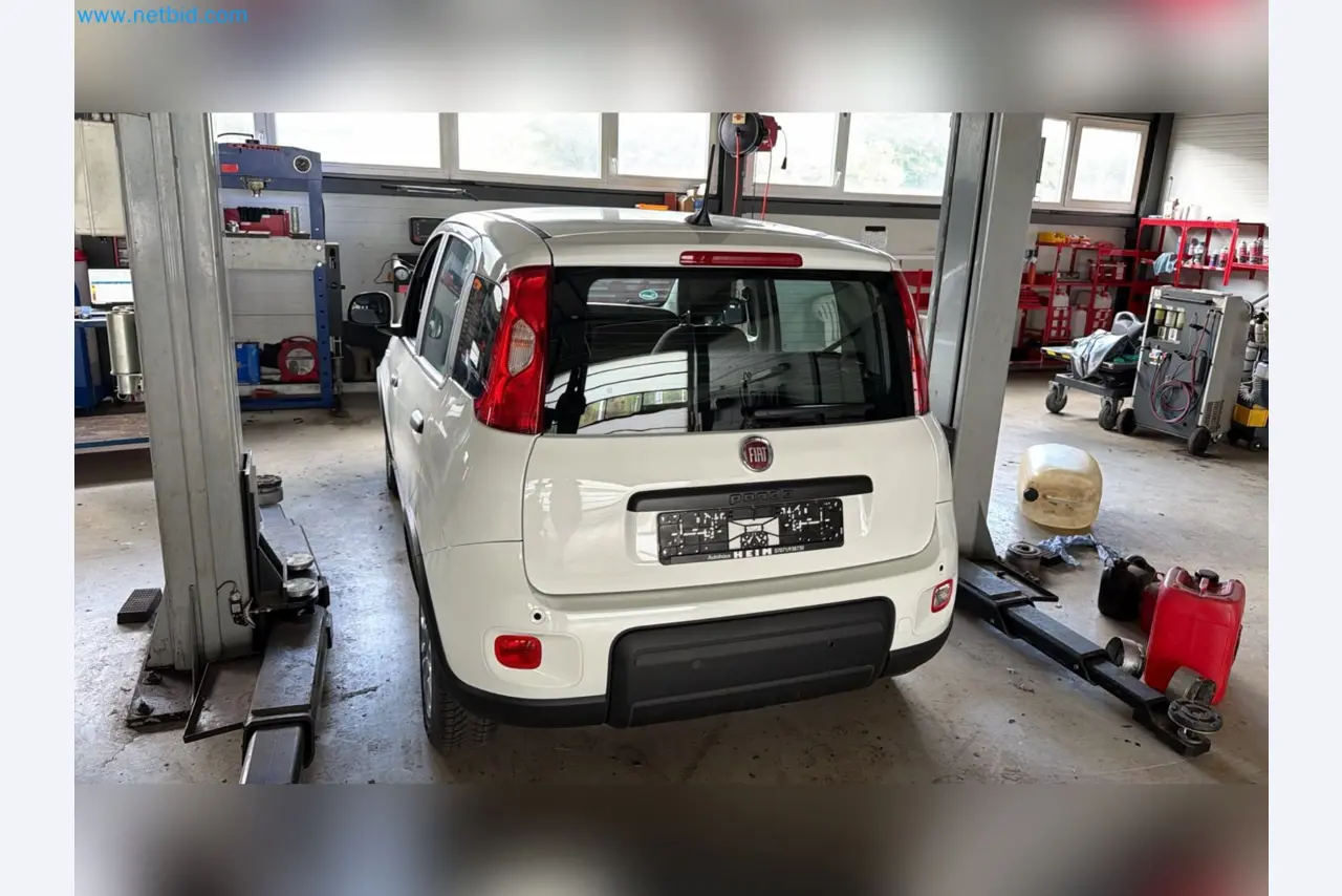 Osobní automobily, elektromobily a vybavení autoservisu v prodejně vozů Fiat-6