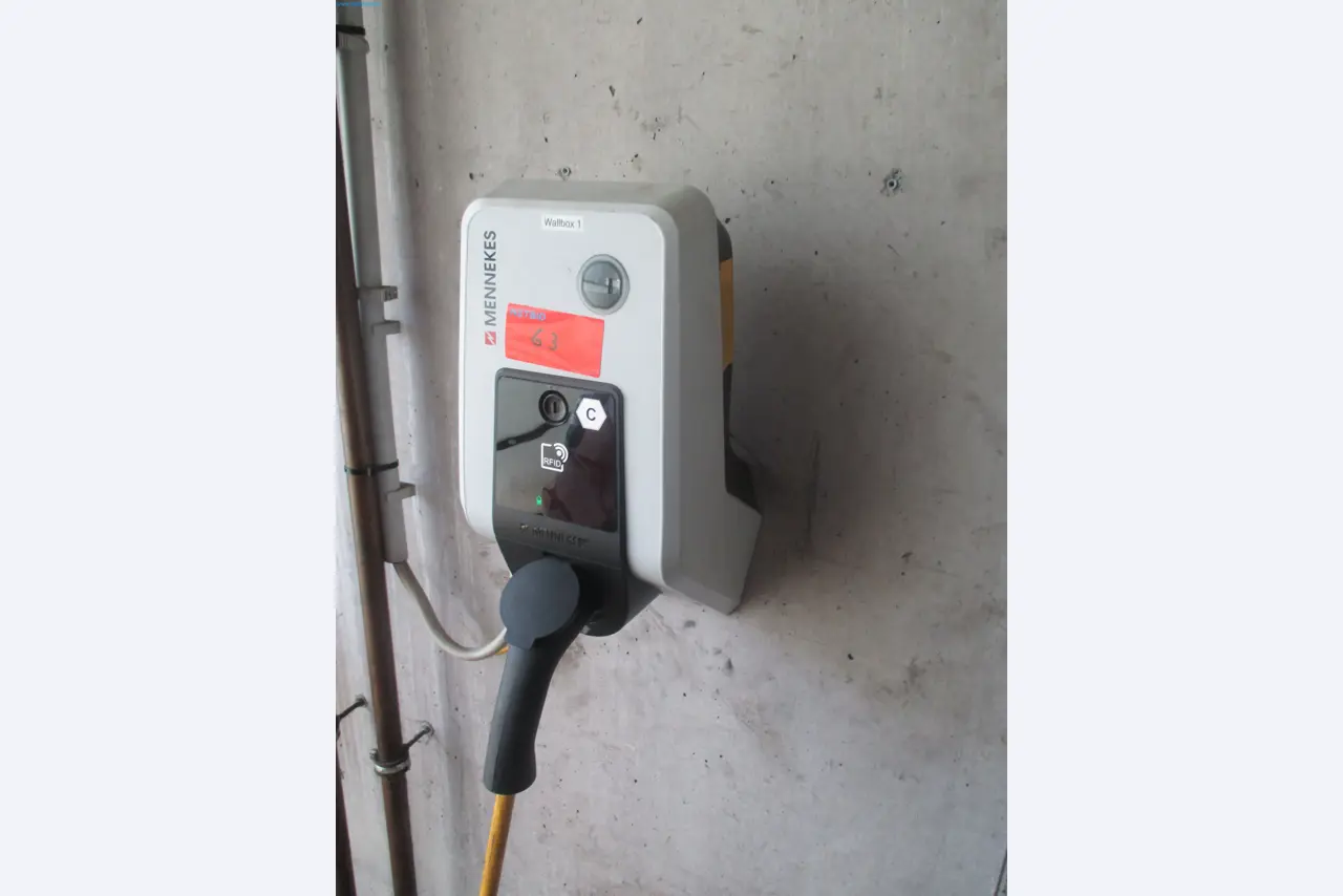 Passenger cars, electric cars, and automotive repair shop equipment at a Fiat dealership-2