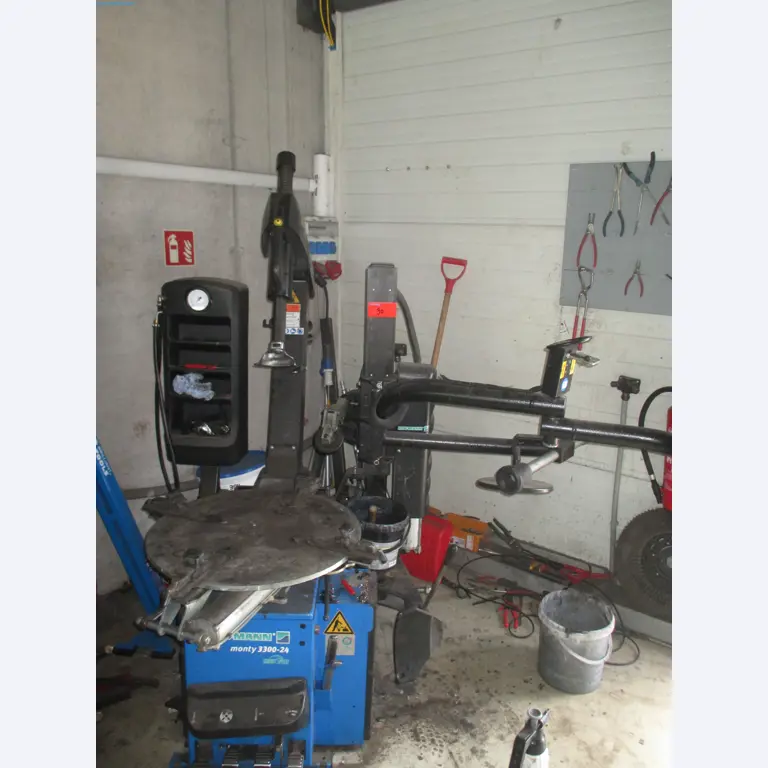 Passenger cars, electric cars, and automotive repair shop equipment at a Fiat dealership-1