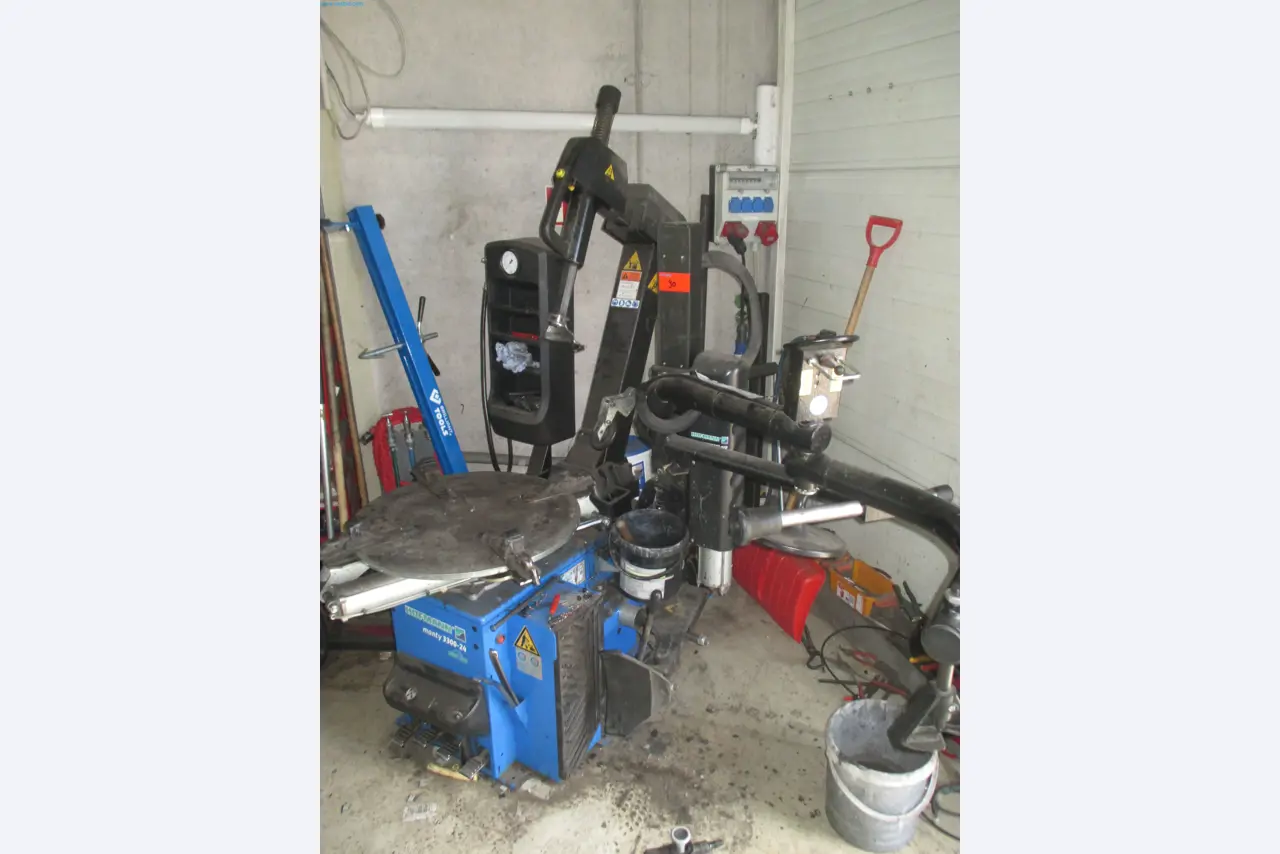 Passenger cars, electric cars, and automotive repair shop equipment at a Fiat dealership-2
