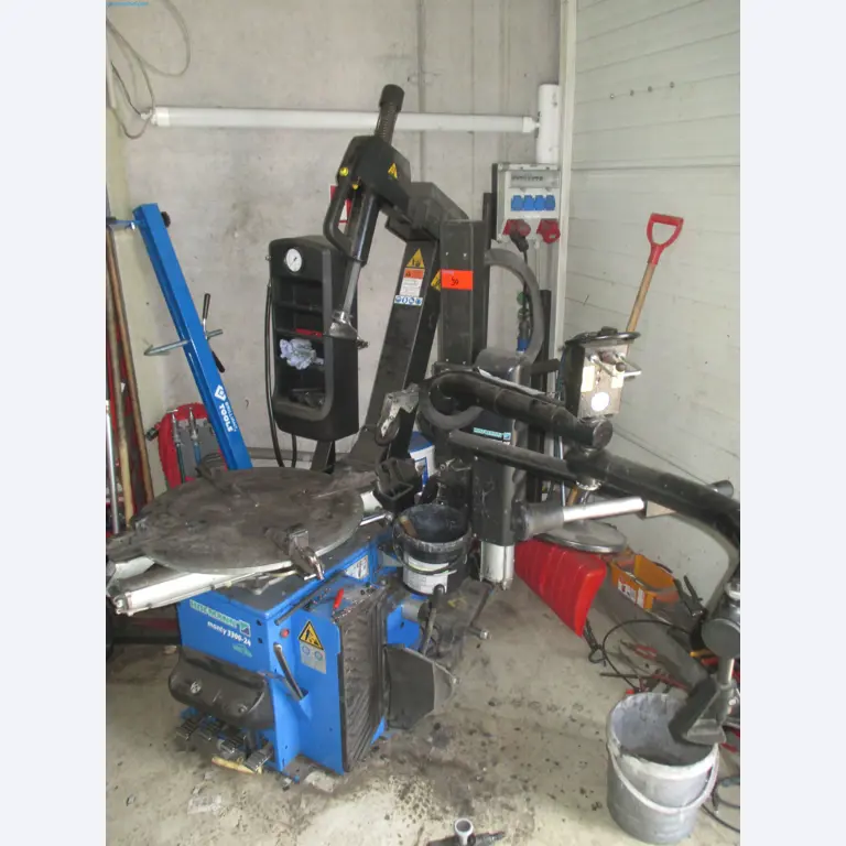 Passenger cars, electric cars, and automotive repair shop equipment at a Fiat dealership-2