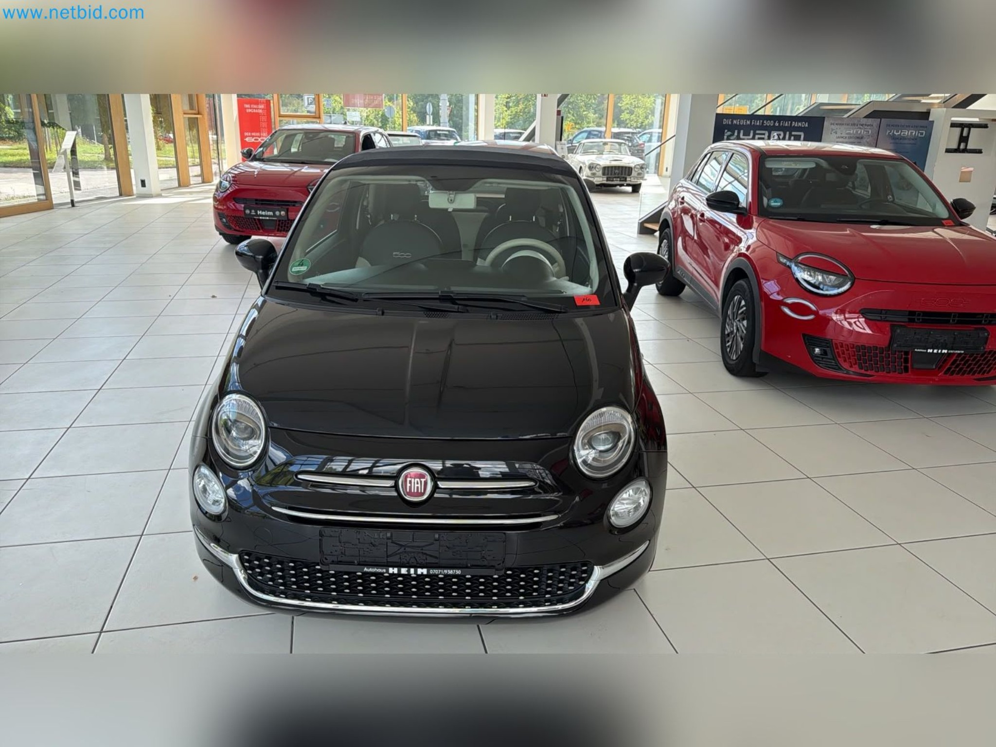 Pkws, E-Autos und Kfz-Werkstattausstattung eines Fiat-Autohauses-1