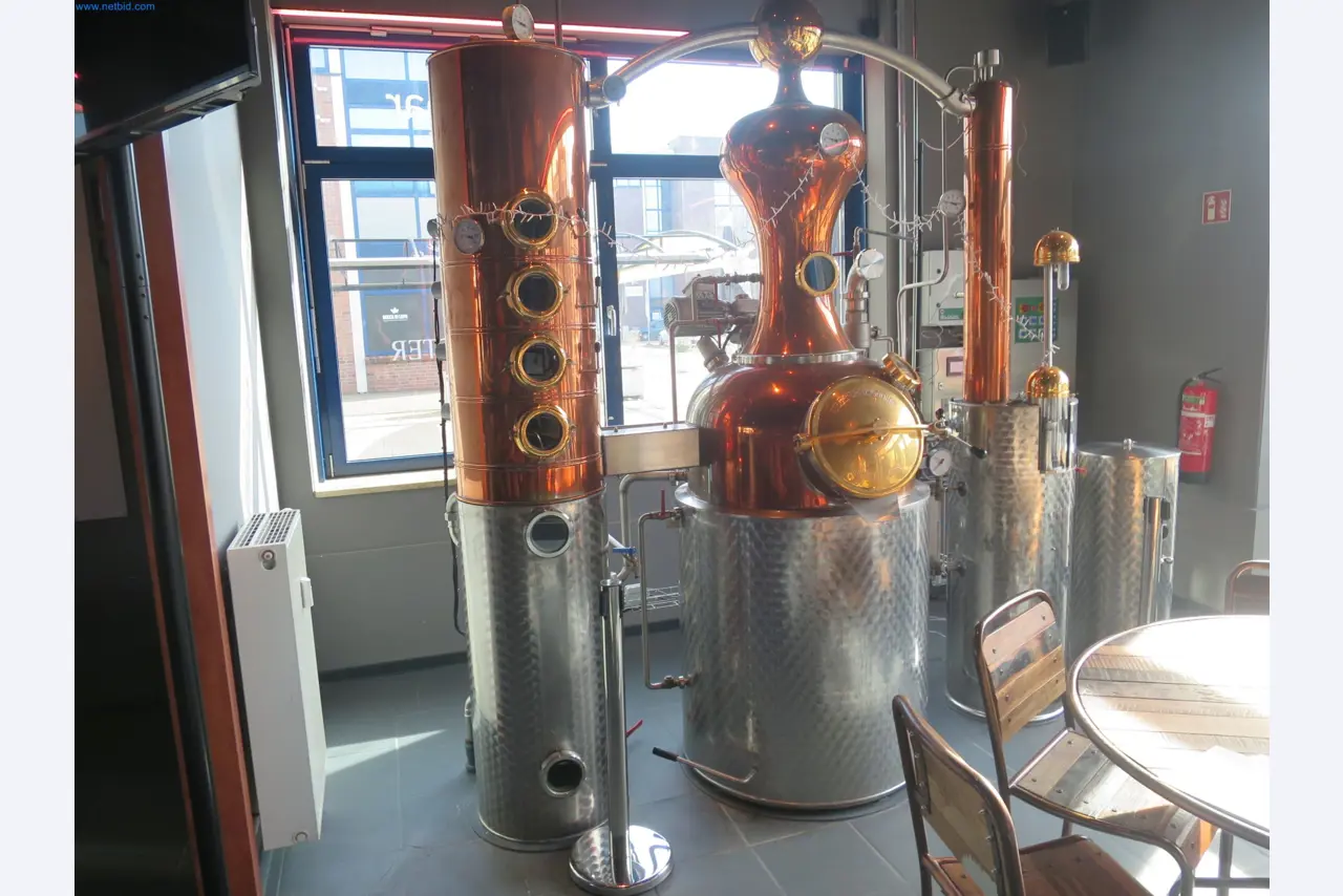 Water-bath distillation unit at a distillery-1