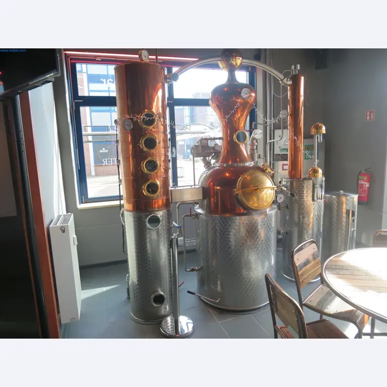 Water-bath distillation unit at a distillery-1
