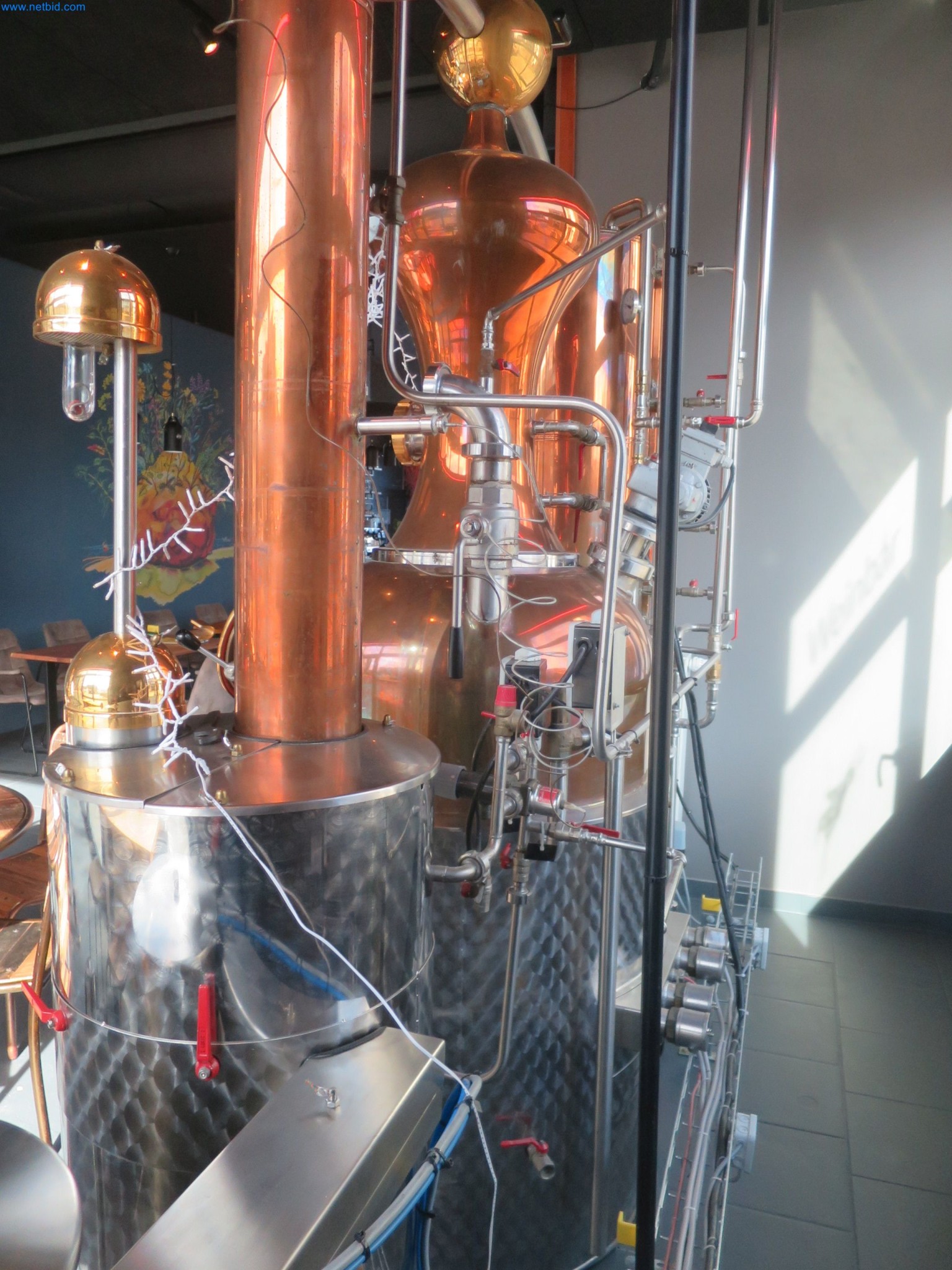 Water-bath distillation unit at a distillery-6