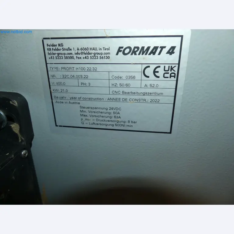 Nesting CNC machining centers FELDER FORMAT4 Profit H100 22.32 - High-performance technology for carpenters and joiners-38