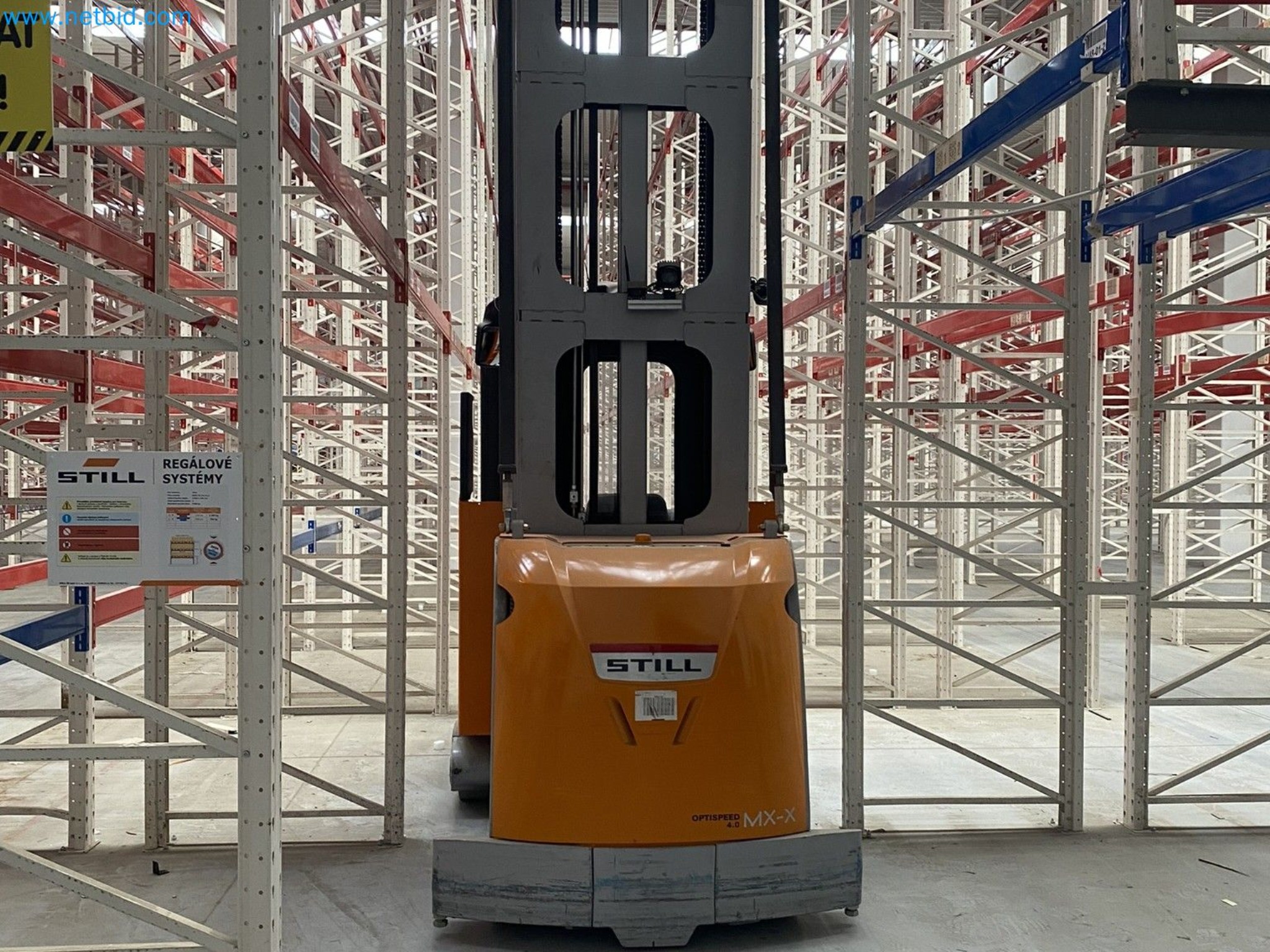 The racking system and forklift trucks-1