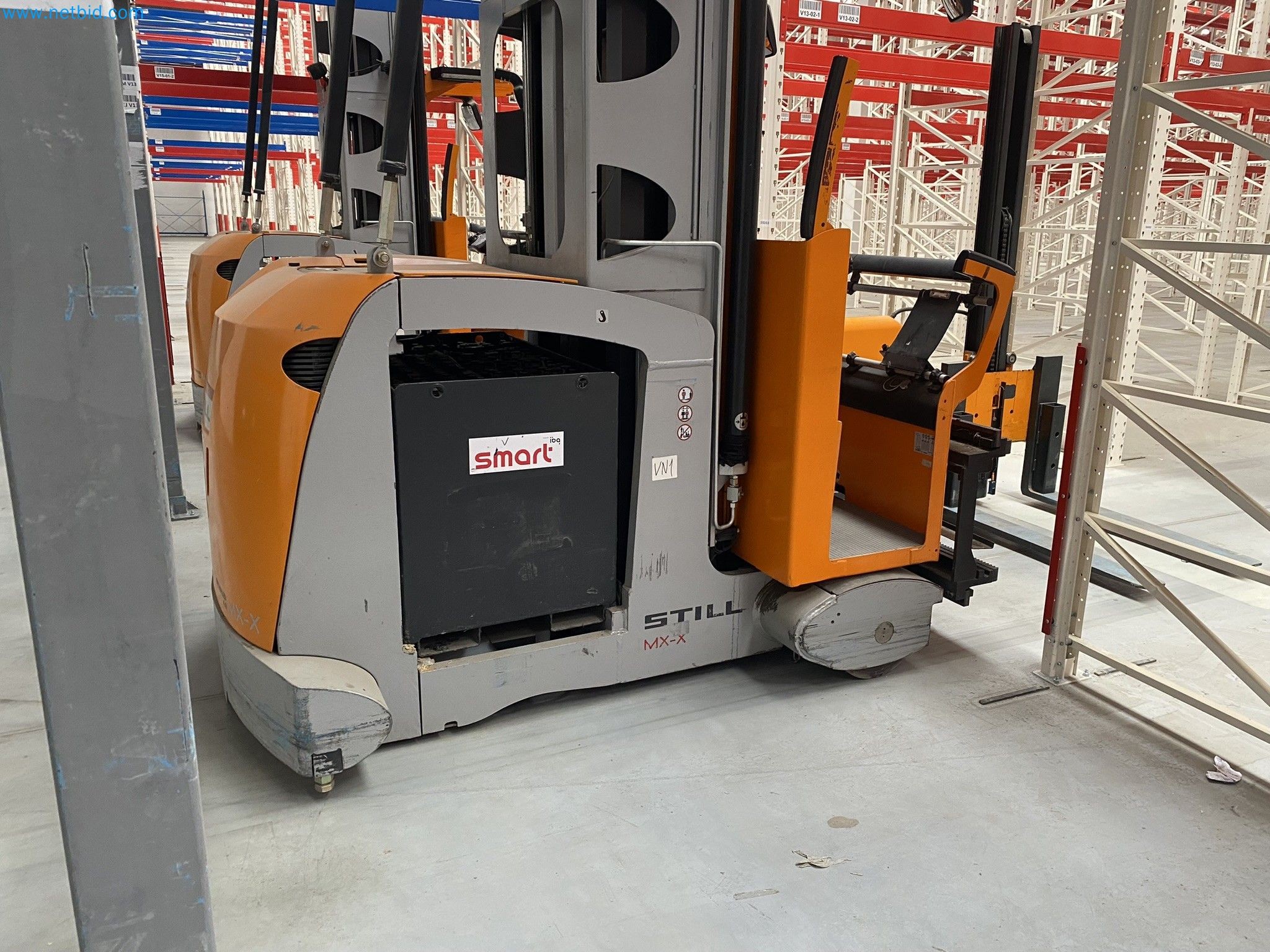 The racking system and forklift trucks-1