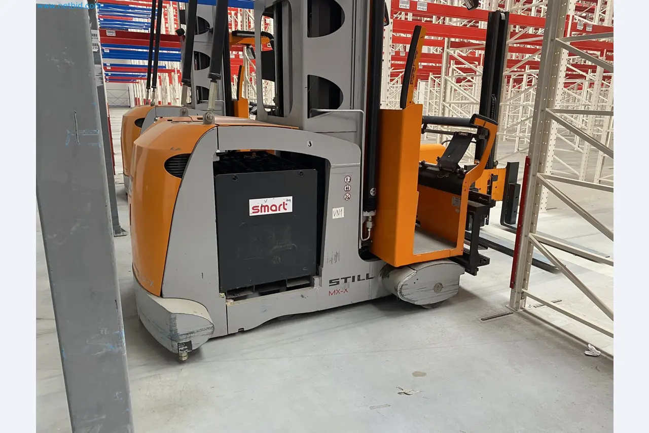 The racking system and forklift trucks-1
