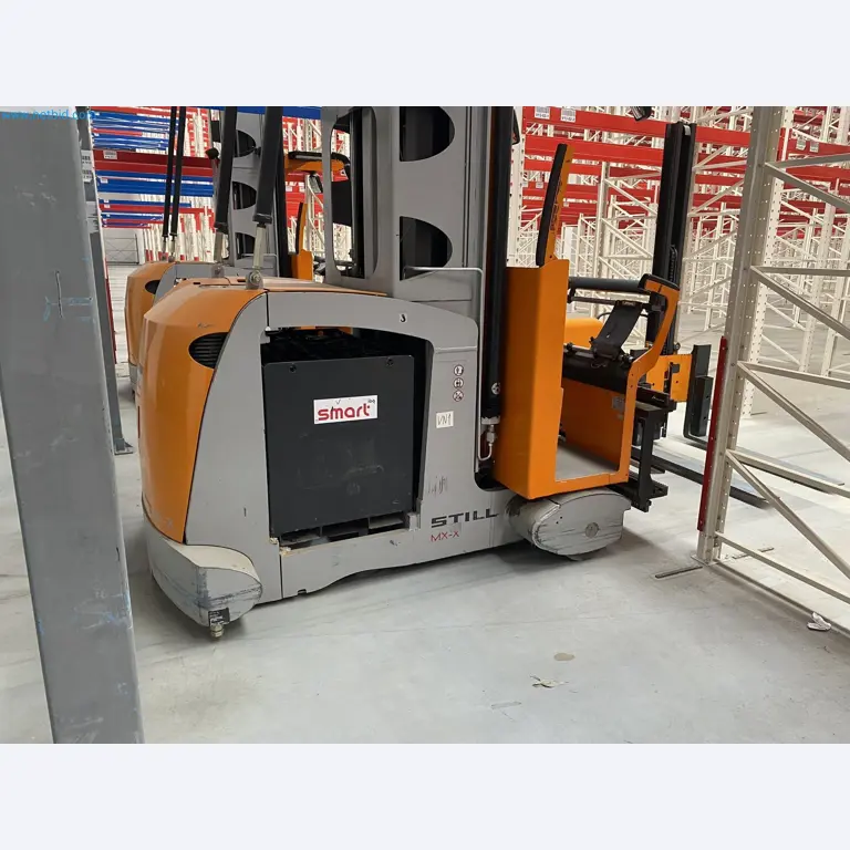 The racking system and forklift trucks-1