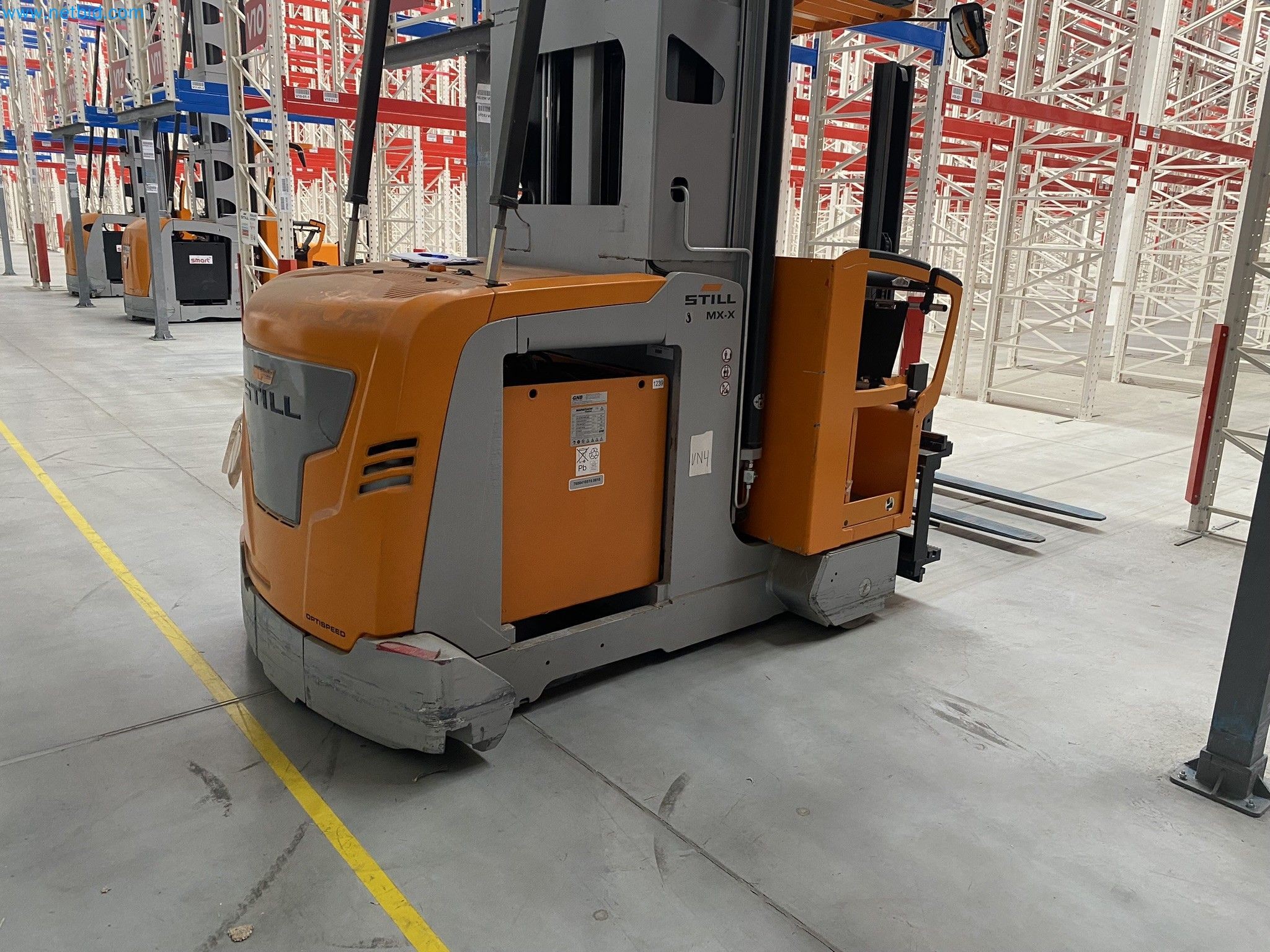 The racking system and forklift trucks-1
