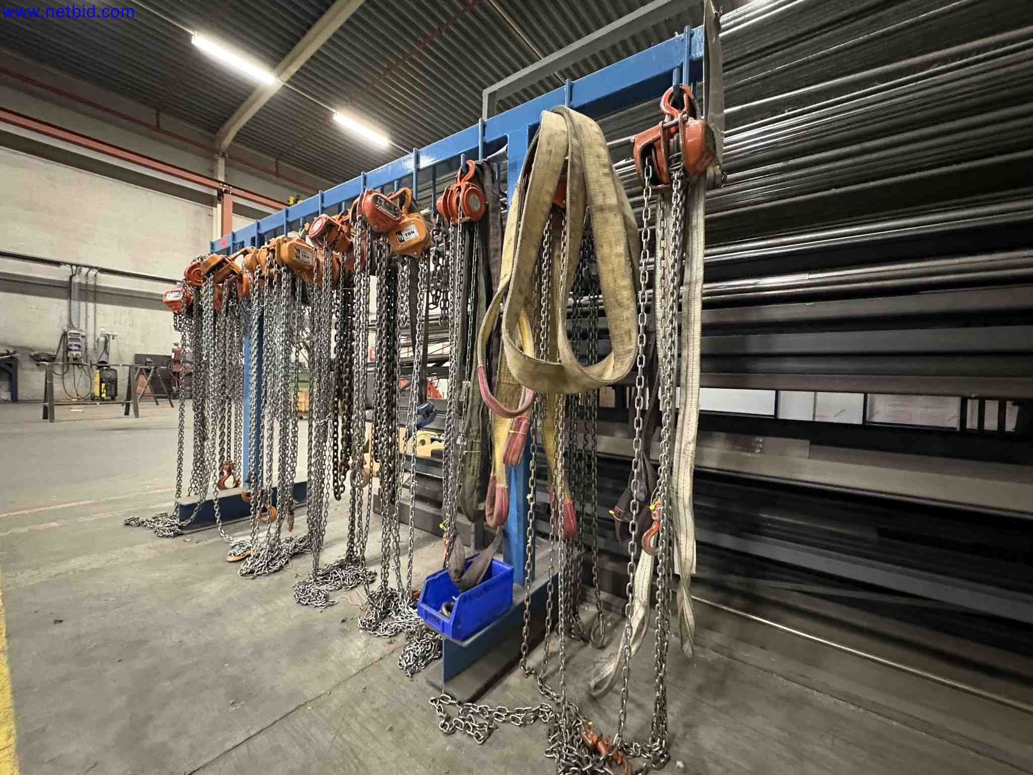 1 Set Manual Chain Hoists and Lifting Slings – foto 10 – kavel bij NetBid, Roterijstraat 205-8793 Waregem