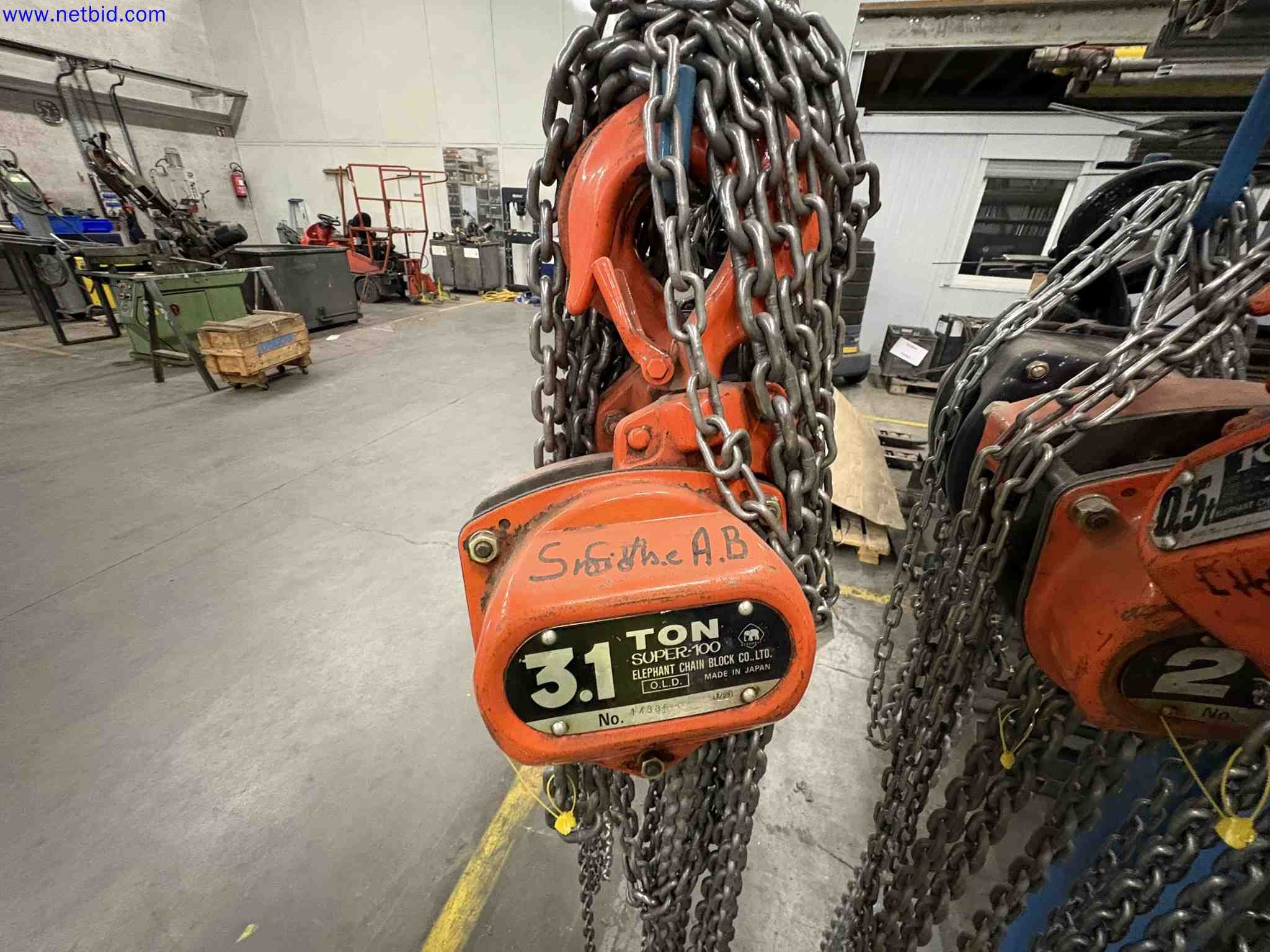 1 Set Manual Chain Hoists and Lifting Slings – foto 3 – kavel bij NetBid, Roterijstraat 205-8793 Waregem