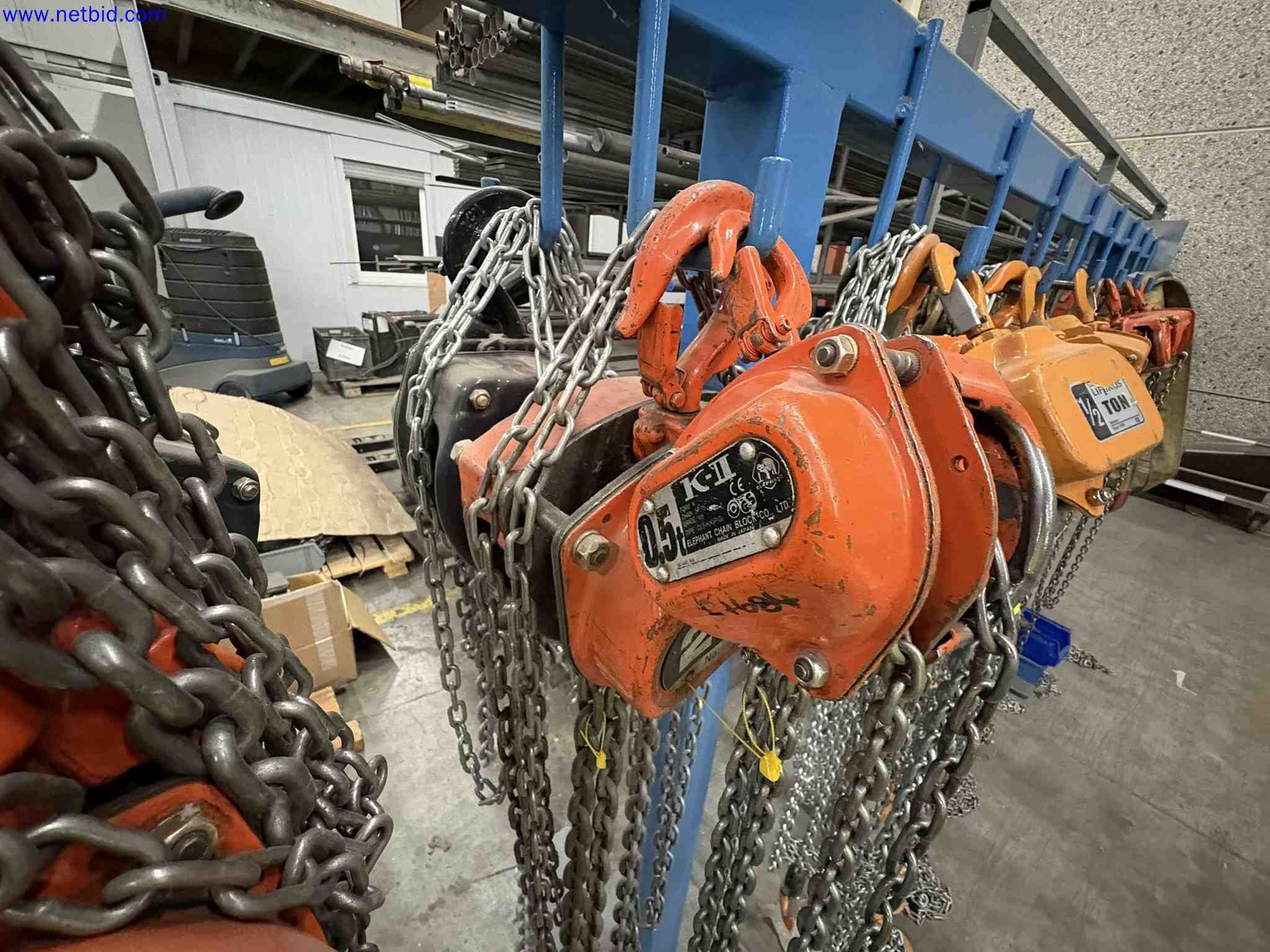 1 Set Manual Chain Hoists and Lifting Slings – foto 4 – kavel bij NetBid, Roterijstraat 205-8793 Waregem